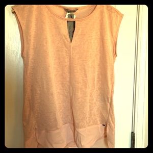Calvin Klein NWT peachy cap sleeve top Sz Small